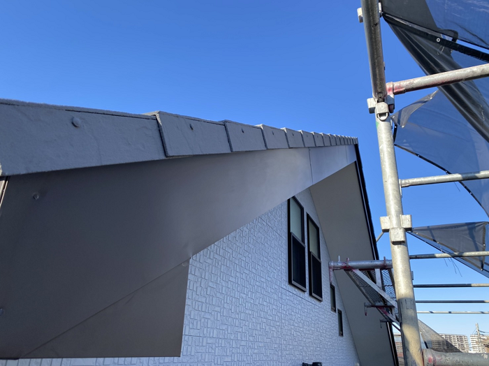 破風板金巻き　施工後